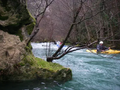 Dans le canyon.